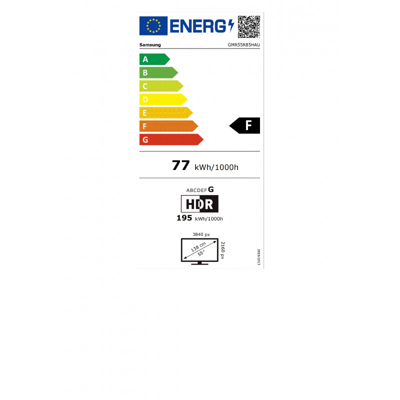 Samsung GMR55R85HAUXZG, Smart TV Micro RGB de 55", 4K UHD, preto