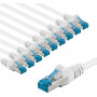 Goobay cabo patch CAT 6A, S/FTP (PiMF), 2 m, branco, 10 un.