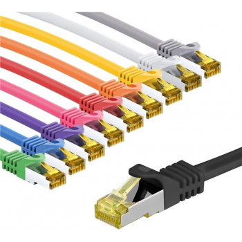 Goobay 69941 cabo de rede Cat.7 S/FTP PiMF, 3 m, conjunto em 10 cores