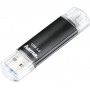 Hama Laeta Twin pen USB, 16 GB, USB 3.2 Gen 1 (3.1 Gen 1), preta