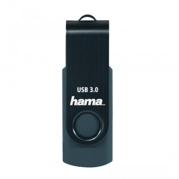 Hama Rotate pen USB, 256 GB, USB 3.0, azul-petróleo