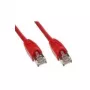 Tecline cabo patch S-STP (PIMF) Cat 6, 7,5 m, vermelho, com proteção antidobra particularmente estreita