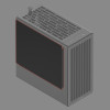 HAVN BF 360 painel lateral sólido, preto