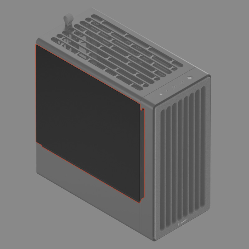 HAVN BF 360 painel lateral sólido, preto