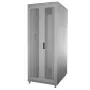 IT-BUDGET armário de rede de 19 polegadas SRK 90ITB19SRK4268DTGN, 42 U, 600x800 mm, portas duplas perfuradas à frente e atrás, fornecido desmontado, cinzento claro
