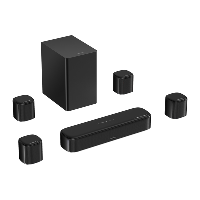 Barra de som Ultimea Aura S5T 7.1 Dolby Atmos com subwoofer com fios
