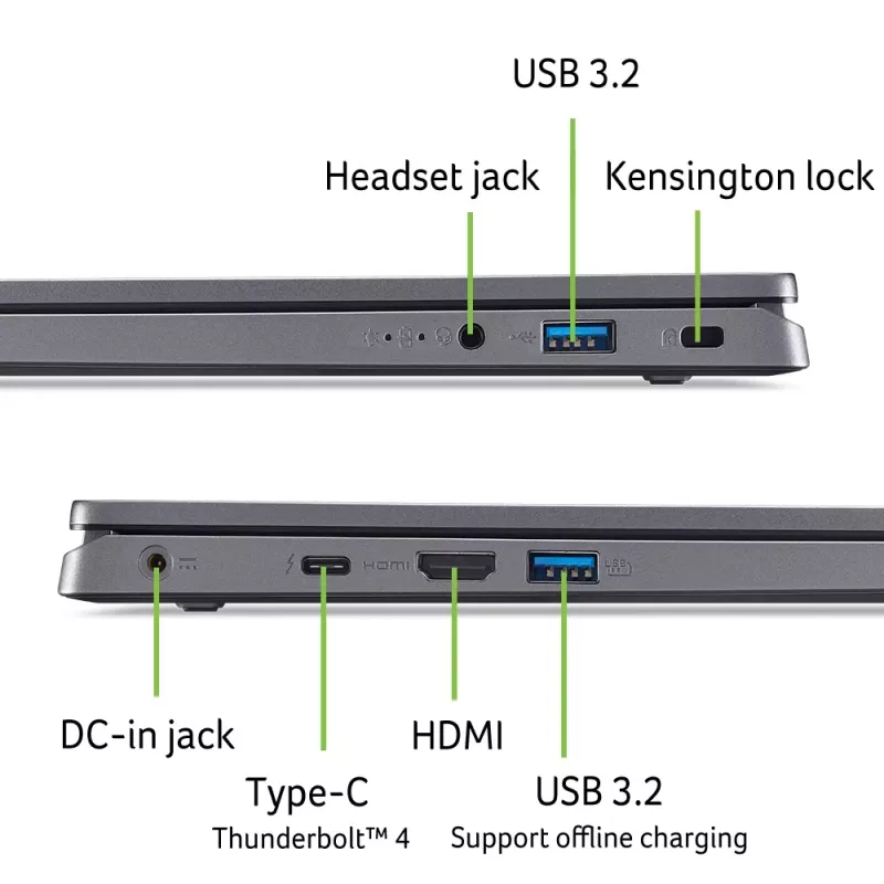 Acer Aspire 5 A17-51M-58TA NX.J0HEV.002 computador portátil, Intel Core 5 120U, 16 GB de RAM, SSD de 512 GB