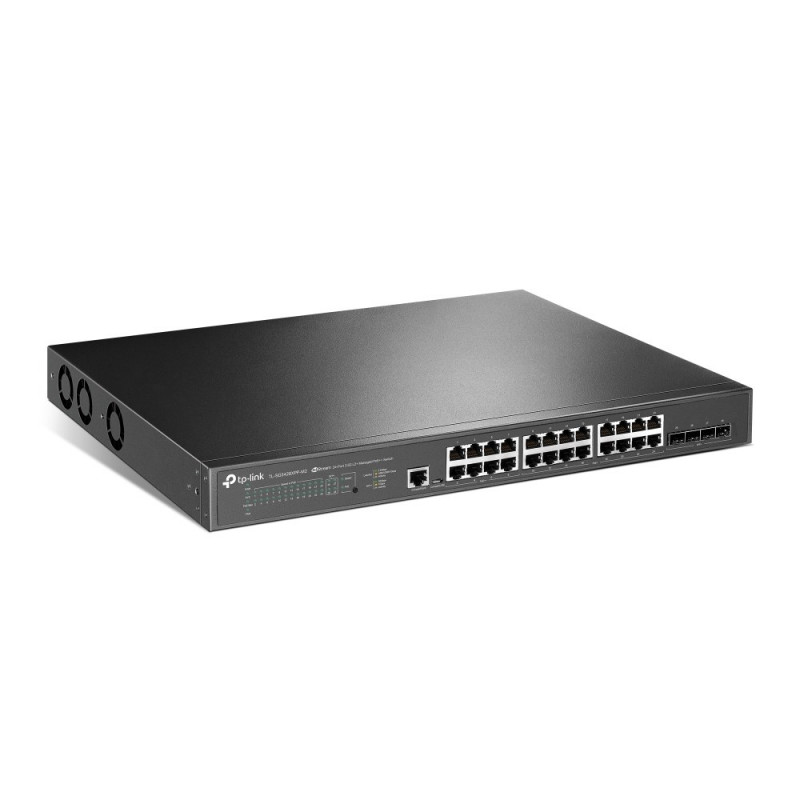 Switch de rede TP-Link JetStream TL-SG3428XPP-M2 gerido L2+, 2.5G Ethernet, PoE, 1U, preto