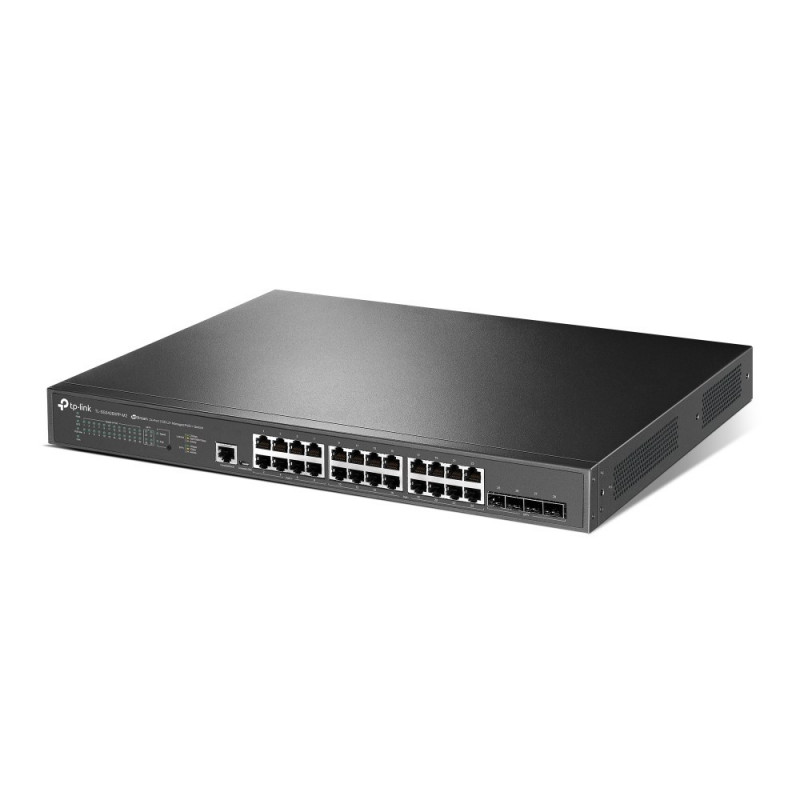 Switch de rede TP-Link JetStream TL-SG3428XPP-M2 gerido L2+, 2.5G Ethernet, PoE, 1U, preto