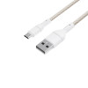 Cabo WINX LINK Simple USB para Micro USB, entrançado em nylon, 1 m, branco