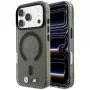BMW M IML Frosted Metal Logo & Trims MagSafe capa para iPhone 18 Pro Max / 17 Pro Max, preta
