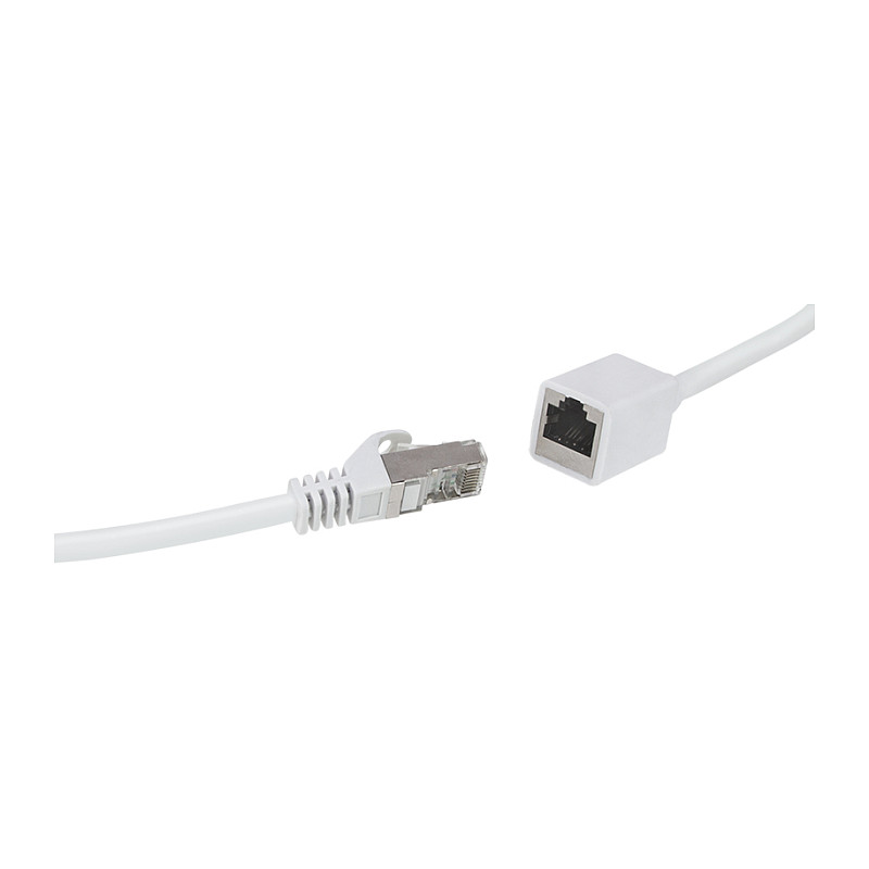 LogiLink CQX061S extensão de cabo de ligação Cat.6A Premium, 3 m, branca
