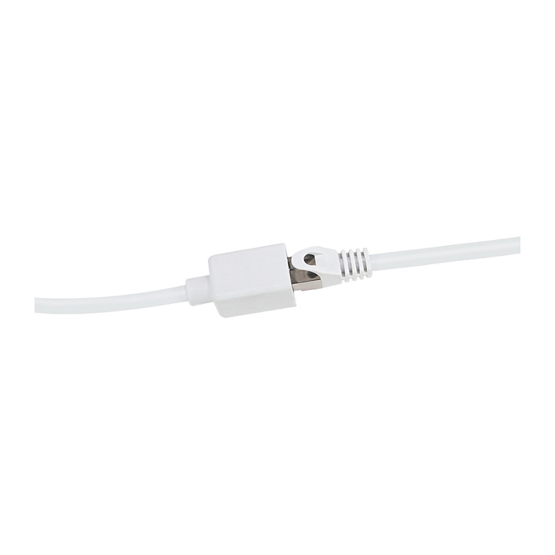 LogiLink CQX061S extensão de cabo de ligação Cat.6A Premium, 3 m, branca
