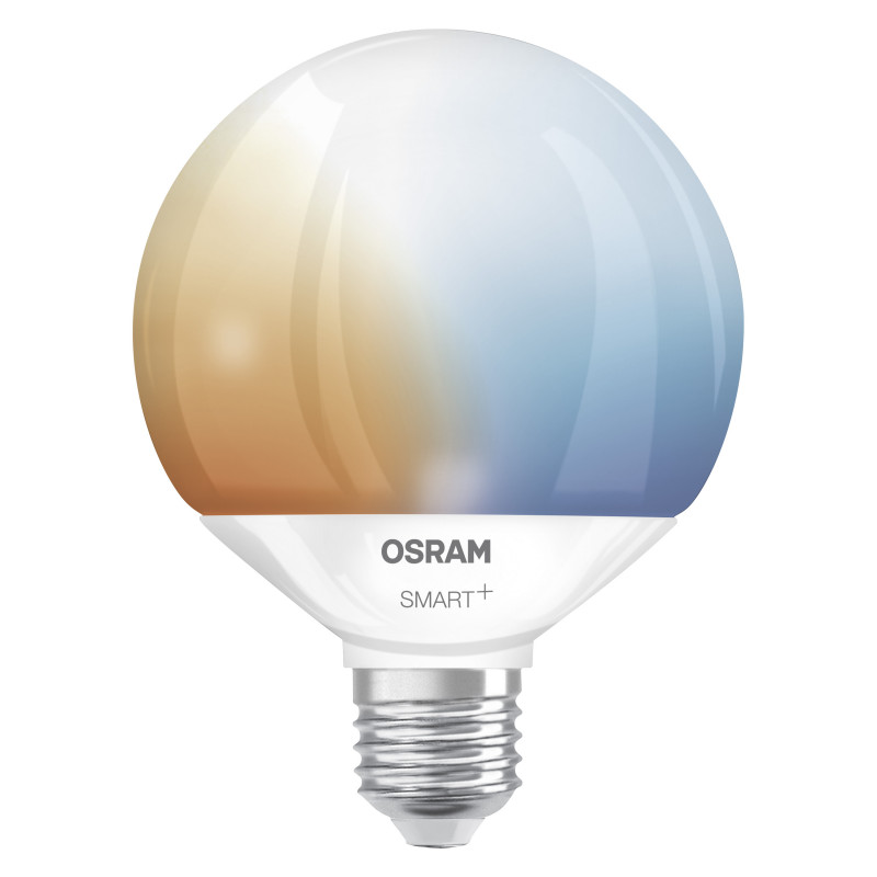 Osram Smart+ Matter Globe 95 100 827 865 TW lâmpada inteligente, E27, 14 W, branco ajustável, Wi-Fi
