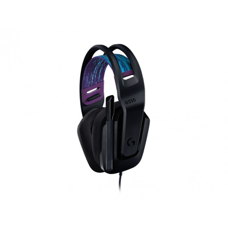 Logitech G335 auscultadores gaming com fio, ficha de 3,5 mm, pretos