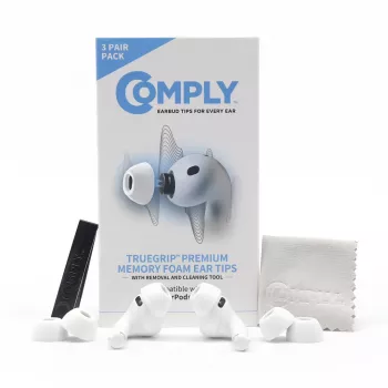 Comply pontas para Apple AirPods Pro 3, brancas, tamanho L