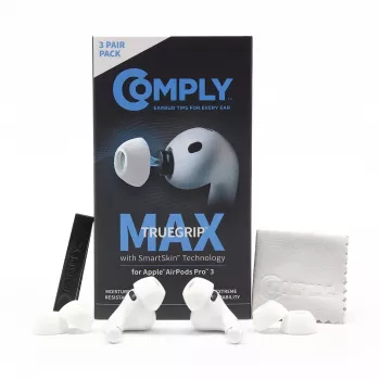 Comply MAX pontas para Apple AirPods Pro 3, brancas, tamanho L