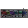 Marvo KG917 teclado mecânico para jogos, disposição US, RGB, interruptores Jixian Blue, USB, preto
