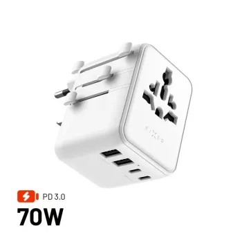 FIXED Voyager70W adaptador de viagem, branco