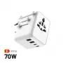 FIXED Voyager70W adaptador de viagem, branco