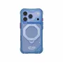 Skinarma Saturn Skin000483 capa com MagSafe e RotatingKick Stand para iPhone 18 Pro / 17 Pro, azul