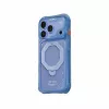 Skinarma Saturn Skin000483 capa com MagSafe e RotatingKick Stand para iPhone 18 Pro / 17 Pro, azul