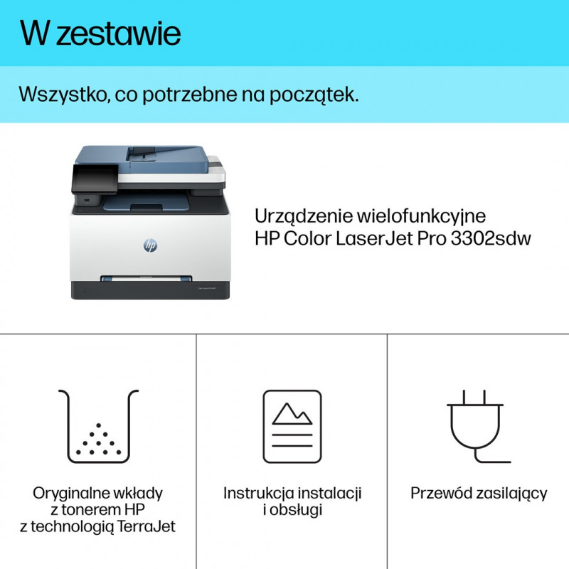 HP Color LaserJet Pro 3302sdw impressora multifunções (499Q6F)
