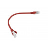 Lanberg PCU6-10CC-0025-R cabo de rede RJ45 Cat.6 U/UTP, 0,25 m, vermelho