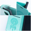 OEM capa flip Mezzo Book para Samsung S20 FE / S20 FE 5G, padrão apanhador de sonhos, verde