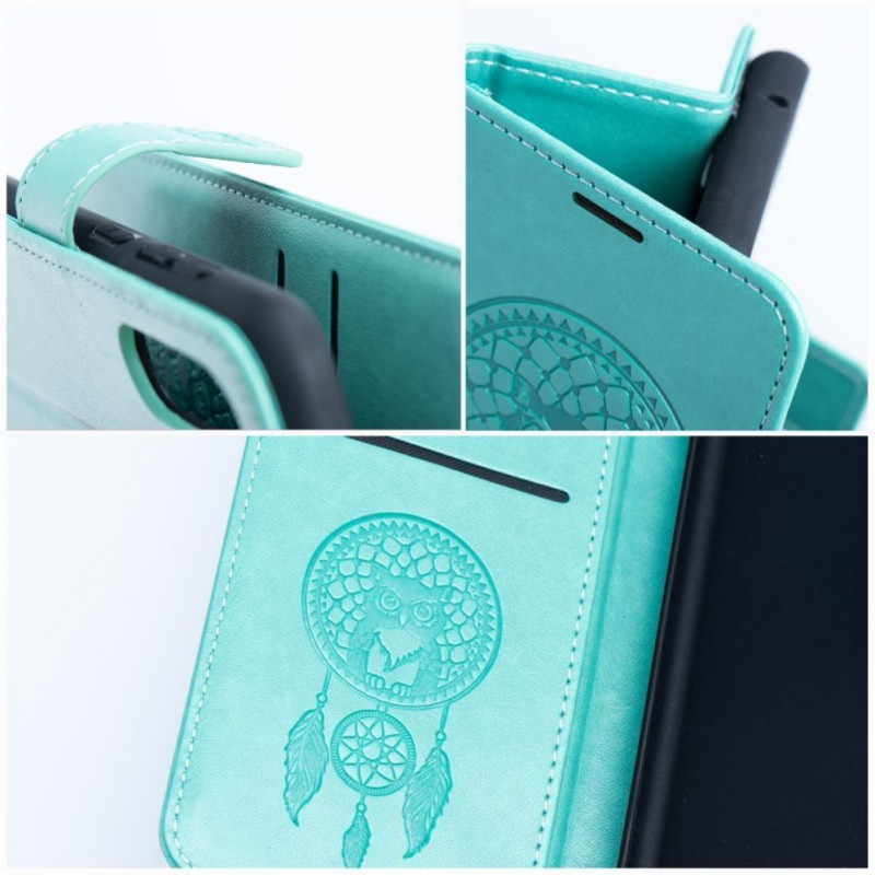 OEM capa flip Mezzo Book para Samsung S20 FE / S20 FE 5G, padrão apanhador de sonhos, verde