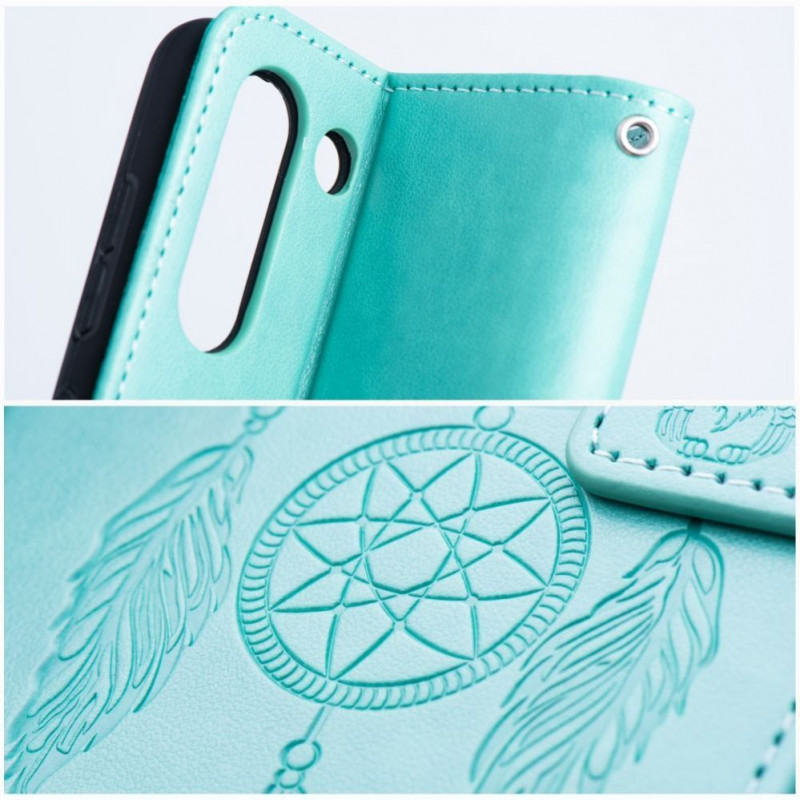 OEM capa flip Mezzo Book para Samsung S20 FE / S20 FE 5G, padrão apanhador de sonhos, verde