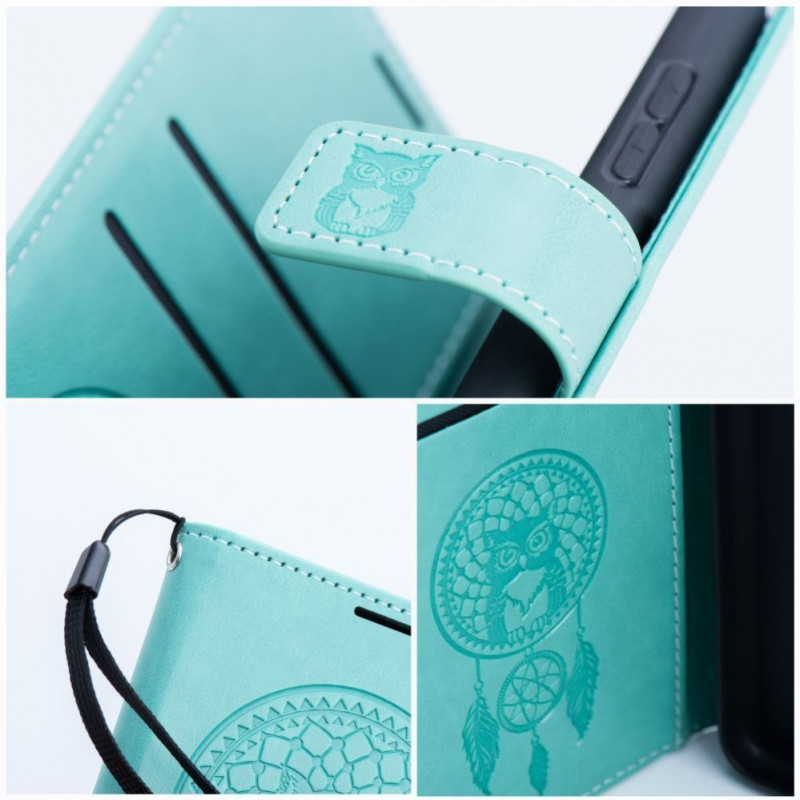 OEM capa flip Mezzo Book para Samsung S20 FE / S20 FE 5G, padrão apanhador de sonhos, verde