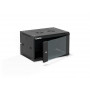 Alantec SW-6U-600-450-01-CF armário de parede para servidores de 19 polegadas 6U, 600x450, preto, montagem própria (Flat Pack)