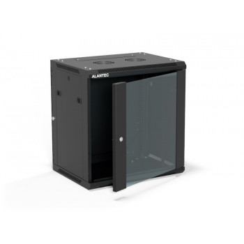 Alantec SW-12U-600-450-01-CF armário de parede para servidores de 19 polegadas 12U, 600x450, preto, montagem própria (Flat Pack)
