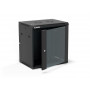 Alantec SW-12U-600-450-01-CF armário de parede para servidores de 19 polegadas 12U, 600x450, preto, montagem própria (Flat Pack)