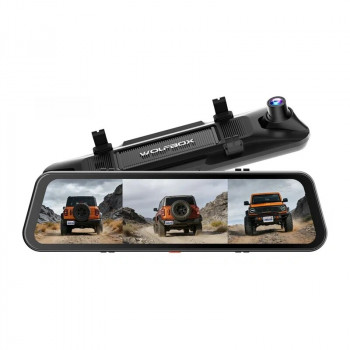 WOLFBOX G900TriPro Bumper câmara para automóvel, frontal 4K + traseira 2,5K + para-choques 1080p, Wi-Fi