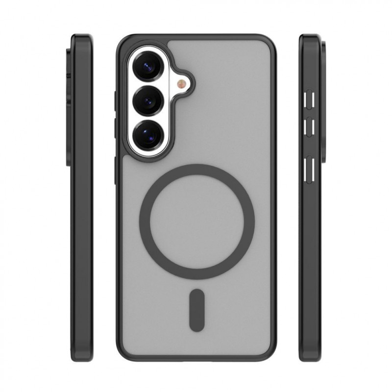 iLike Mag Matt capa para Samsung Galaxy A16 4G / A16 5G / A17 4G / A17 5G com abertura grande para a câmara, preta