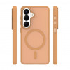 iLike Mag Matt capa para Samsung Galaxy A16 4G / A16 5G / A17 4G / A17 5G com abertura grande para a câmara, castanha