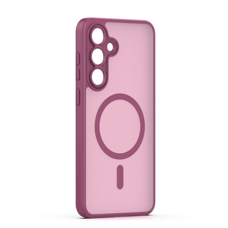 iLike Mag Matt capa para Samsung Galaxy A16 4G / A16 5G / A17 4G / A17 5G com abertura grande para a câmara, bordô