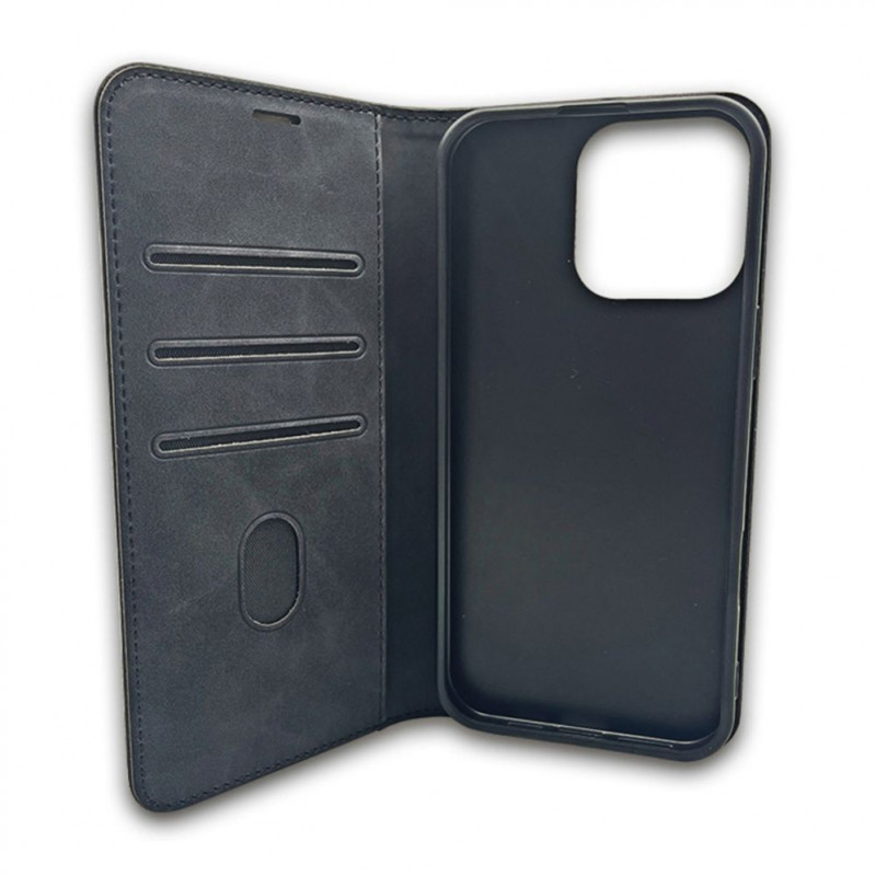 TFO Smart Suede capa para iPhone 17 Pro Max 6,9 / iPhone 18 Pro Max 6,9, preta