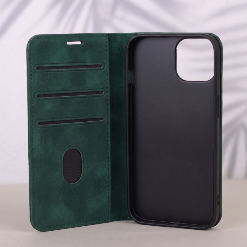 TFO Smart Suede capa para iPhone 17 Pro Max 6,9 / iPhone 18 Pro Max 6,9, verde