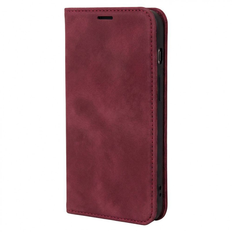 TFO Smart Suede capa para iPhone 17 Pro 6,3 / iPhone 18 Pro 6,3, bordô