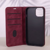 TFO Smart Suede capa para iPhone 17 Pro 6,3 / iPhone 18 Pro 6,3, bordô