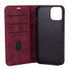 TFO Smart Suede capa para iPhone 17 Pro Max 6,9 / iPhone 18 Pro Max 6,9, bordô