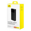 Baseus Star-Lord bateria externa, 20000 mAh, 30 W, com ecrã e cabo, preta
