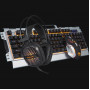 Marvo CM303 CZ conjunto de teclado, auscultadores e rato, prateado
