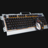Marvo CM303 CZ conjunto de teclado, auscultadores e rato, prateado