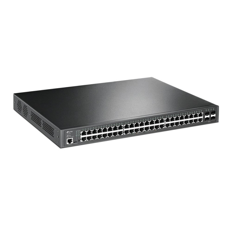 TP-Link JetStream TL-SG3452P switch de rede gerido L2/L3 Gigabit Ethernet com PoE, 1U, preto