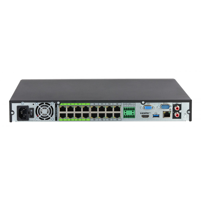 Dahua NVR5232-16P-EI2 gravador de vídeo em rede IP, 32 canais, 16 PoE, WizSense