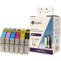 G&G cartucho de tinta para Epson T0807 C13T080740, pack económico